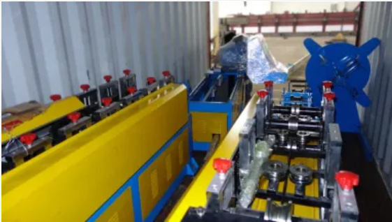 C Channel ROLL FORMING MACHINE LOADED AND SHIPPED TO UAE